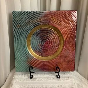 Artisan Signed Glass Table Decor